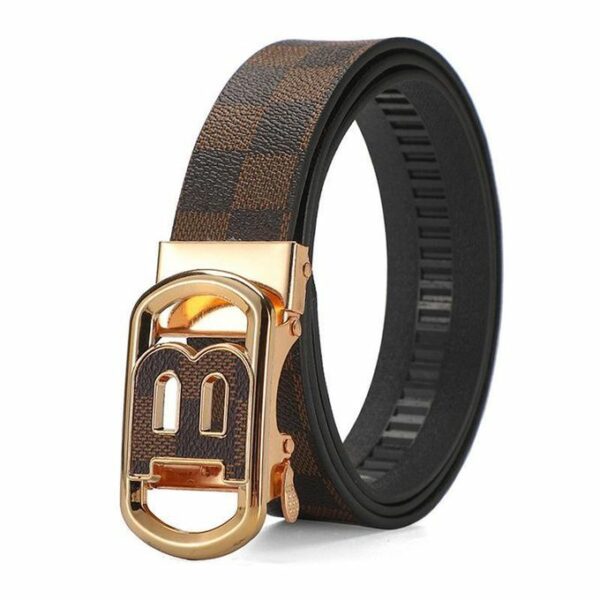 Premium Leather Letter B Belt