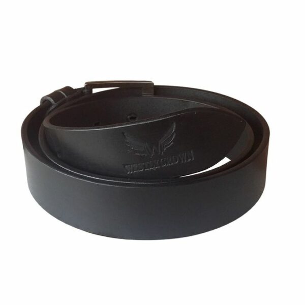 Westlycrown Black Leather Belt